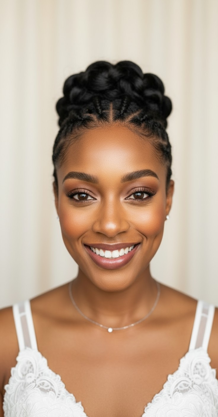 After Black Bridal Updo